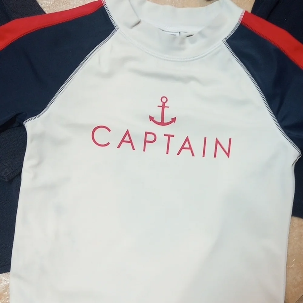 Janie and Jack Boys Rash Guard With Polo & Tee Bundle - Picture 2 of 13